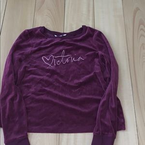 Victoria’s Secret Velvet Long Sleeve Shirt